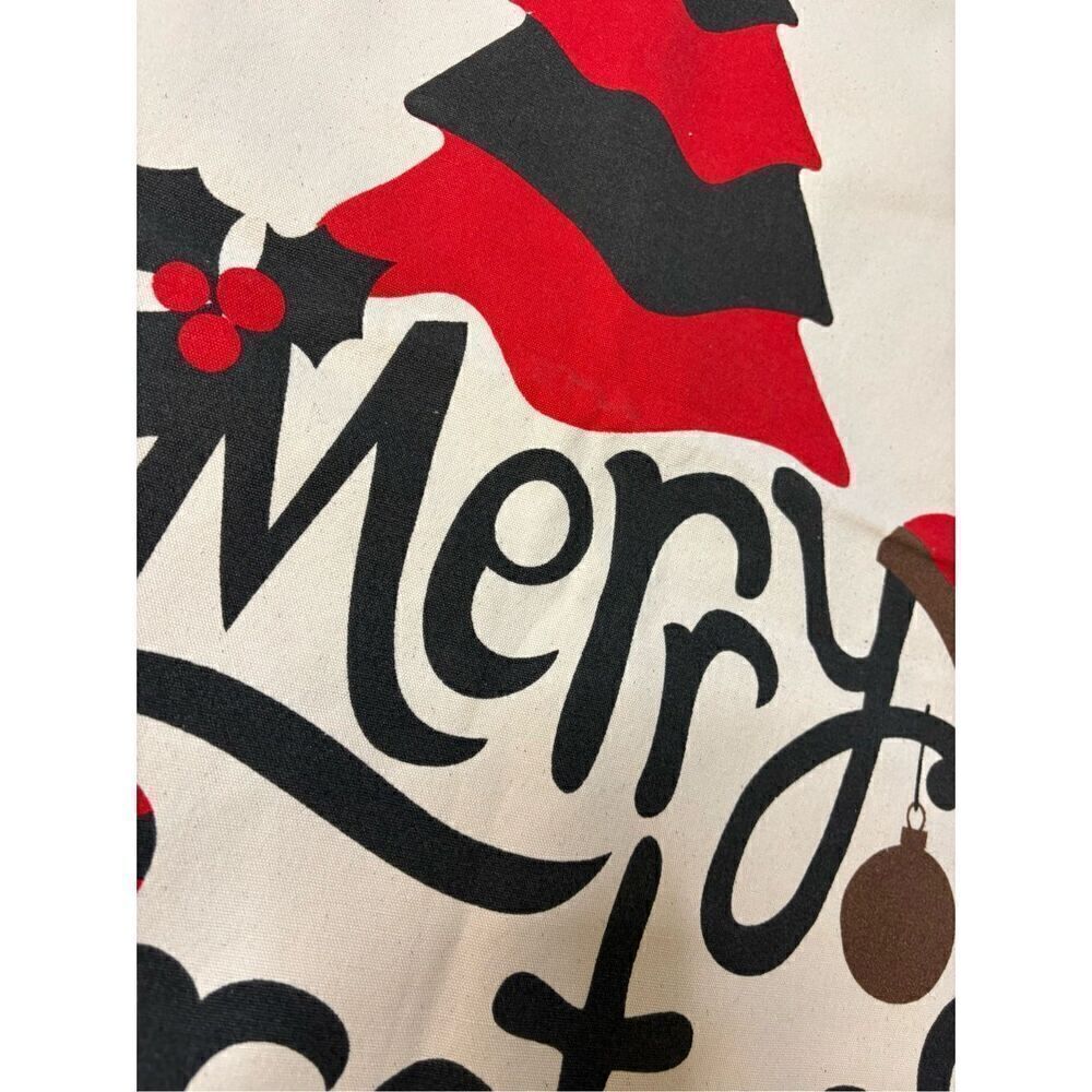 NWOT large canvas Christmas Santa sack with drawstring. - Picture 5 of 5